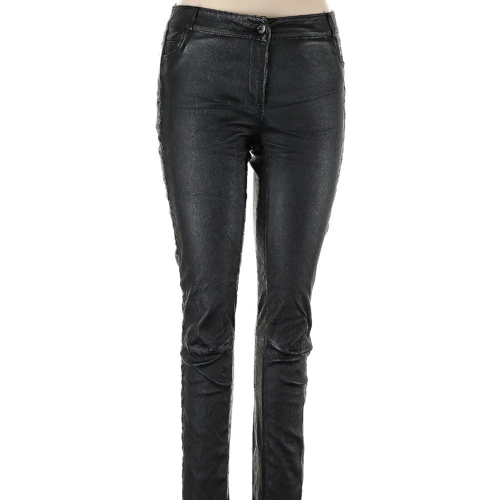 Each X Other Black Genuine Leather Legging Pants Sz L